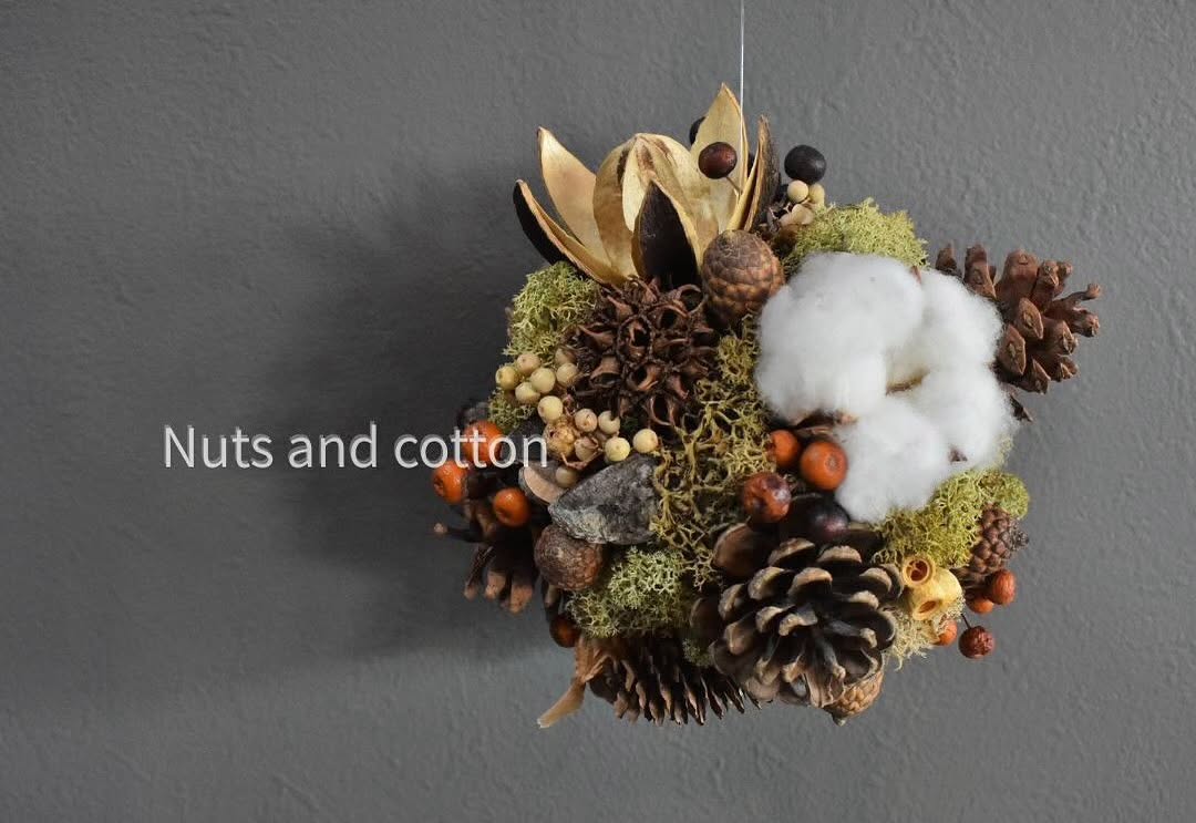 秋の実りをかざる——季節の草花でつくるフライングボールWS